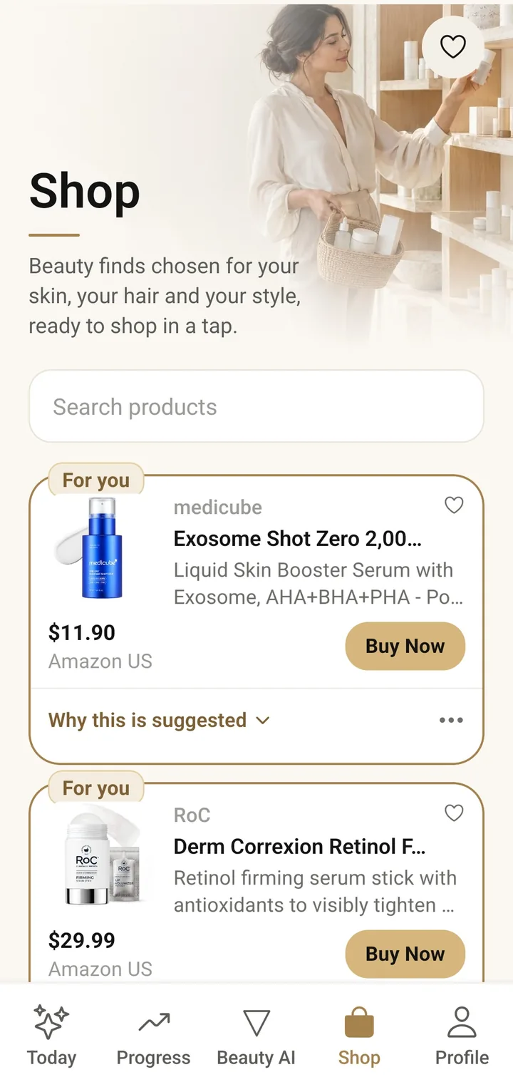 The VIPAD Shop with For you products and the reason for each