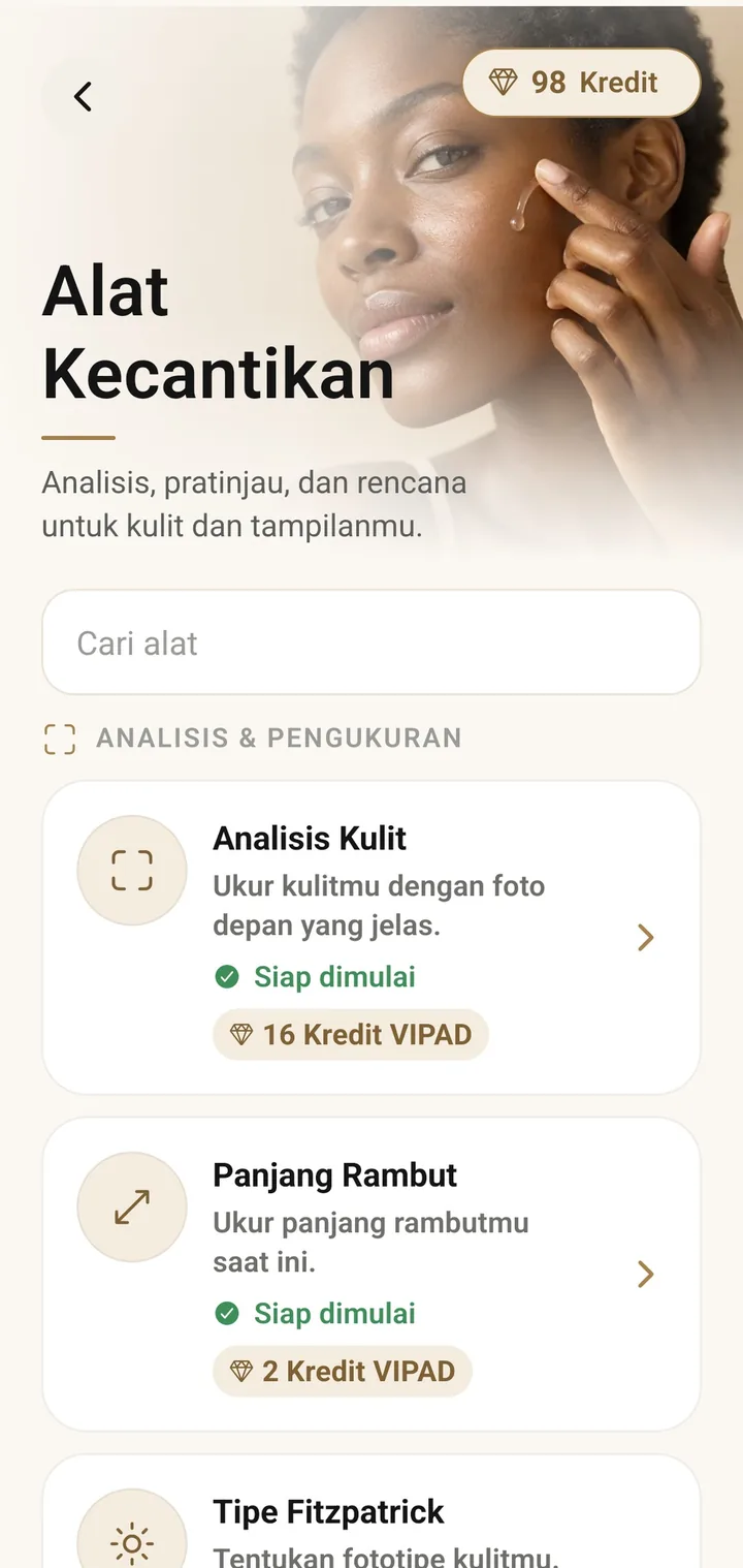 Daftar Alat Kecantikan di VIPAD